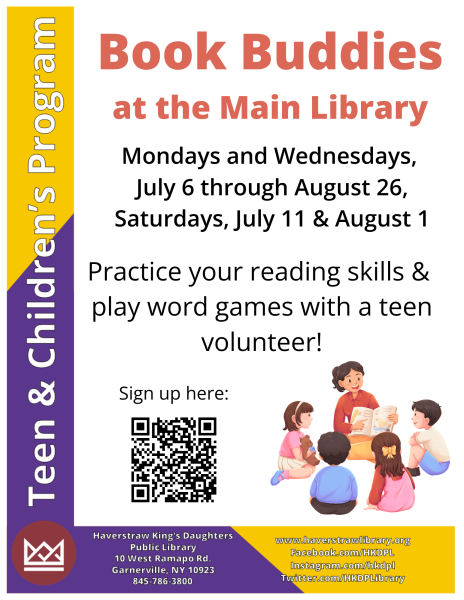 book buddies flyer for children's registration