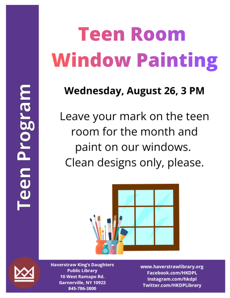 teen room window painting program