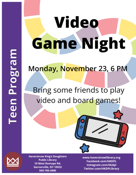 video game night teen program